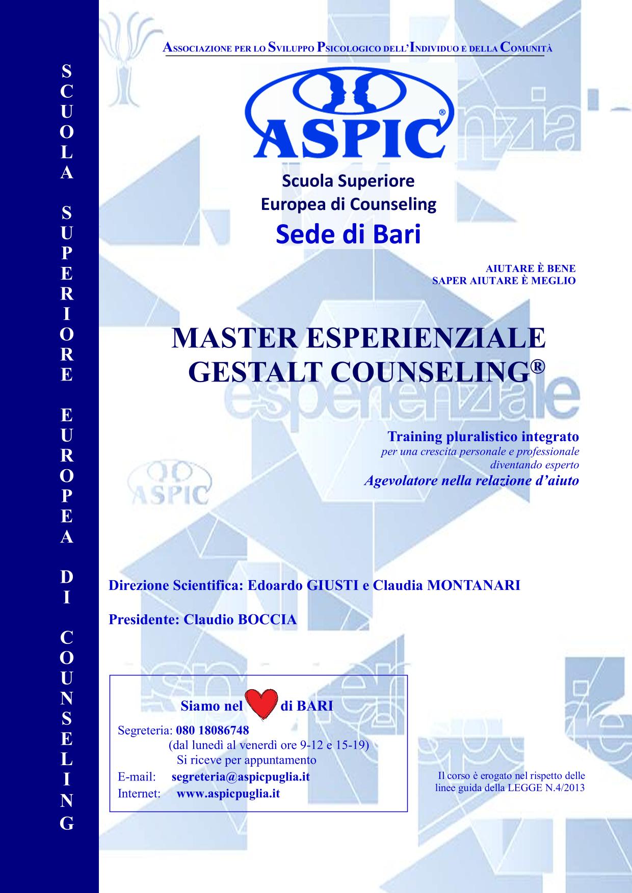 il Programma del MASTER