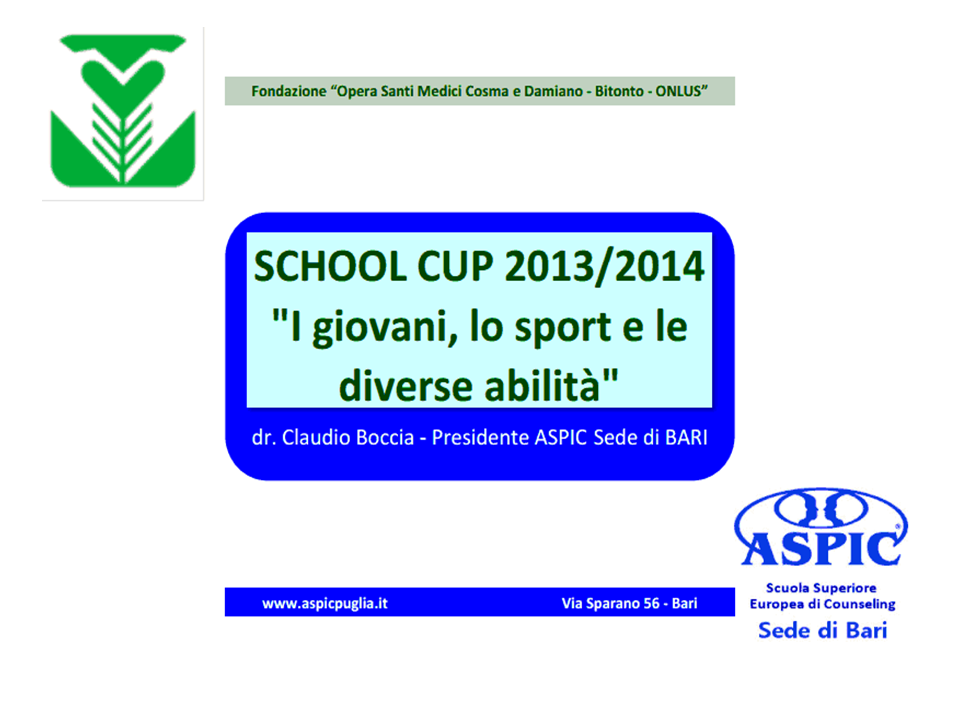 Presentazione ASPIC Forndazione SS. Medici