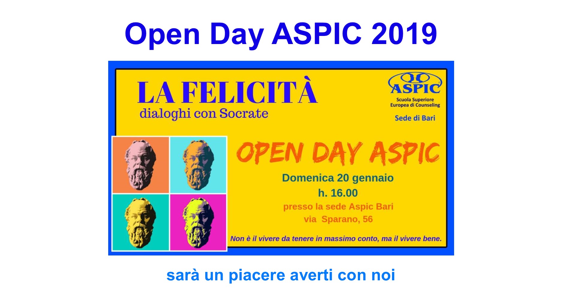 Open Day ASPIC 2019