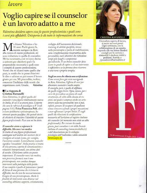 Voglio capire se il counselor è un ...